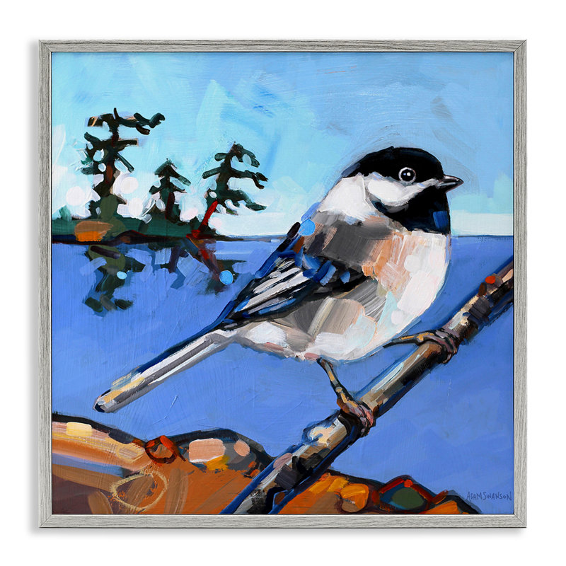  «Swallow Bird» perché, estampe numérique par Adam Swanson, H 17 po x l 17 po, Estampe numérique Farmhouse