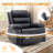 KORSER Recliner Chair With Heat And Massage,Oversized Recliner, 360°Swivel Manual Recliners For Living Room, Rocker Recliner With Side Pockets