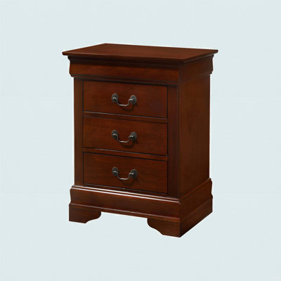 Elegant Cherry Wood Nightstand