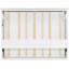 Grand lit escamotable avec lumière DEL, peut être plié dans une armoire, armoire de lit murale cachée, blanc et brun-224669435