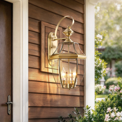 Iron and Solid Brass Wall Light