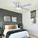 Stylish 42“/52” Flush Mount Ceiling Fan With LED Light, 5 Reversible Blades, Silent DC Motor And Remote Control