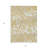 3' X 5' Gold Gray And Ivory Animal Print Washable Indoor Outdoor Area Rug