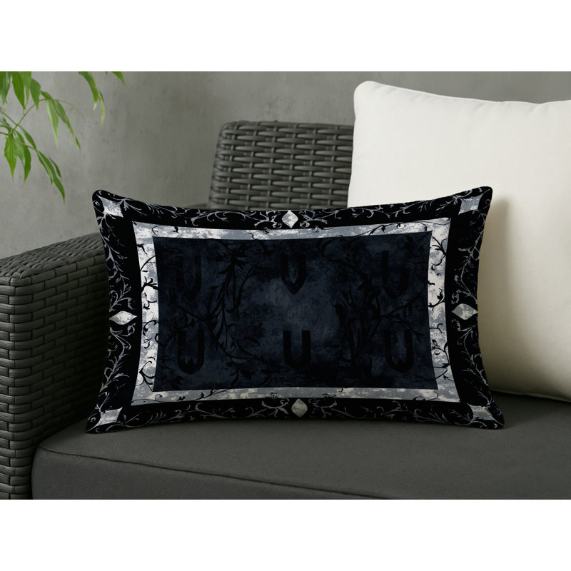 Granite Bloom Indoor And Outdoor Pillow, Rectangle 20"H x 14"W