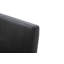 Chaise de salle à manger rembourrée noire et dorée