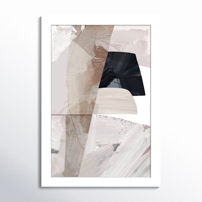 «Peleg Caves» par Dan Hobday, impression sur bois encadrée, Blanc, H 13 po x l 9 po