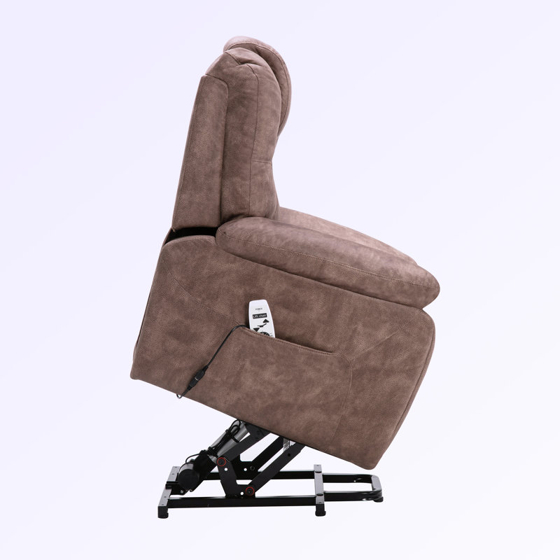 Fauteuil de massage inclinable électrique chauffant, Similicuir brun