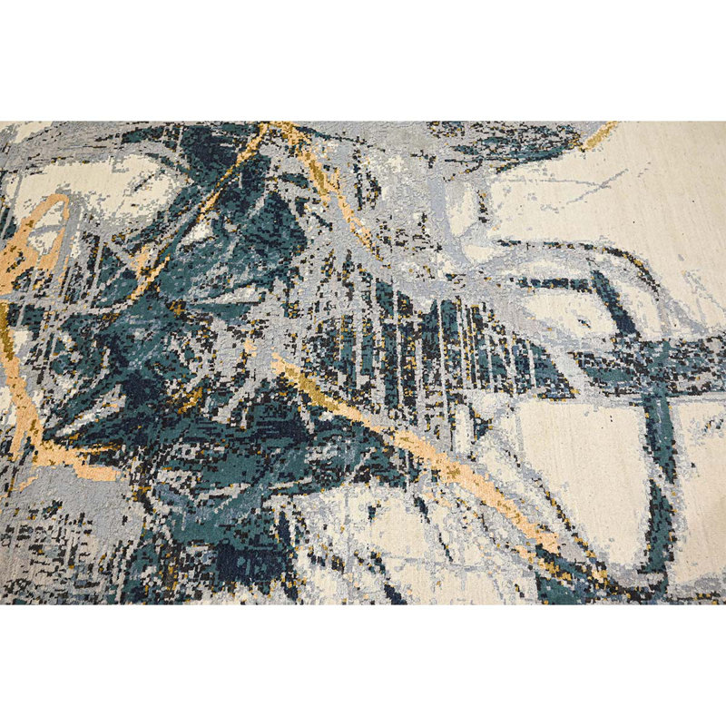 CASKJC726IVTB Abstract Area Rug, Rectangle 8' x 10'