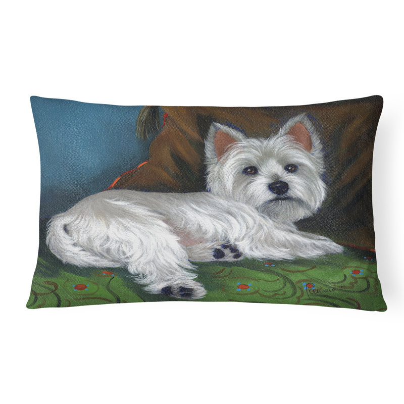  Housse et insert de coussin d'extérieur pour l'extérieur, Westie « Wake Up »