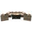 Lsi 9 Pieces Sectional Seating Group With Metal Firepit And Sunbrella Cushions-1153782475