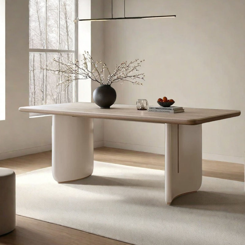 French Minimalist Rectangle Marble Table, 29.5"H x 63"L x 31.5"W