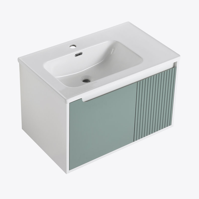 Meuble-lavabo mural 36 po avec lavabo en céramique