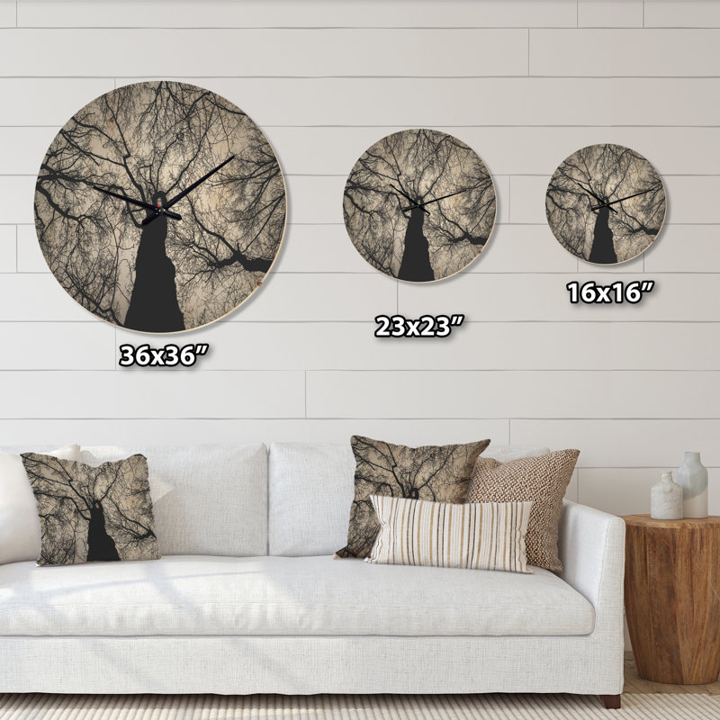 Horloge murale Hoto of Winter Branches, Moyenne