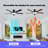  52-inch Extendable Smart Music Ceiling Fan Light Flush-Mount Installation, Bluetooth Speaker Full Spectrum Lighting Edge Ambient Lighting 6-Speed Adjustment Remote/App Dual Control-1447371915-1447371913-1448327884