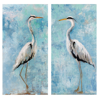" Heron I And II " by Sally Swatland 2 - Pieces