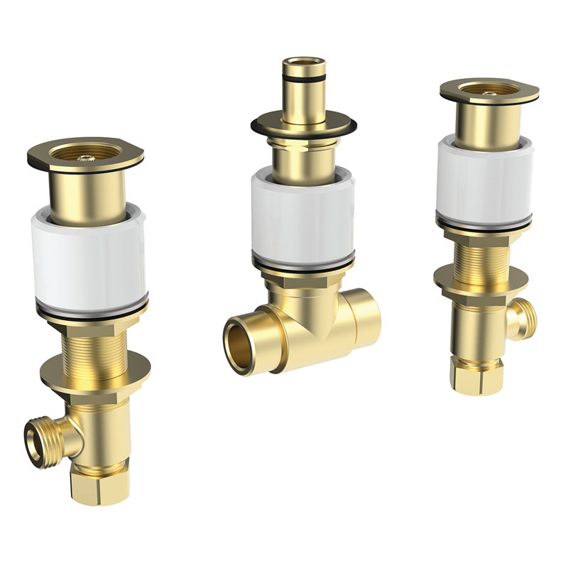 Lucid 3 Piece Bath Mixer Valve