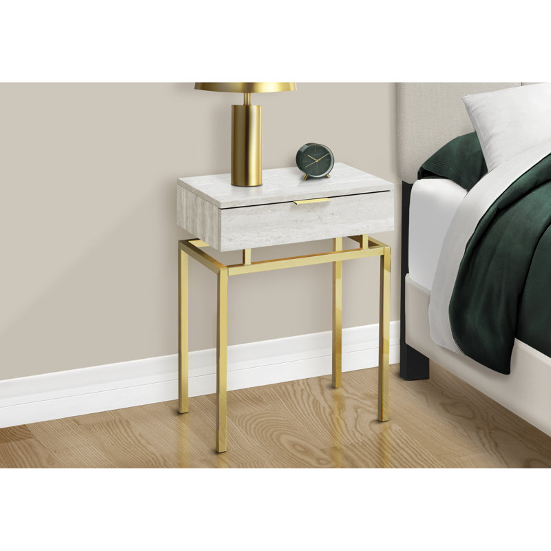 Charmante table d'appoint avec rangement polyvalent et design contemporain pour n'importe quelle pièce