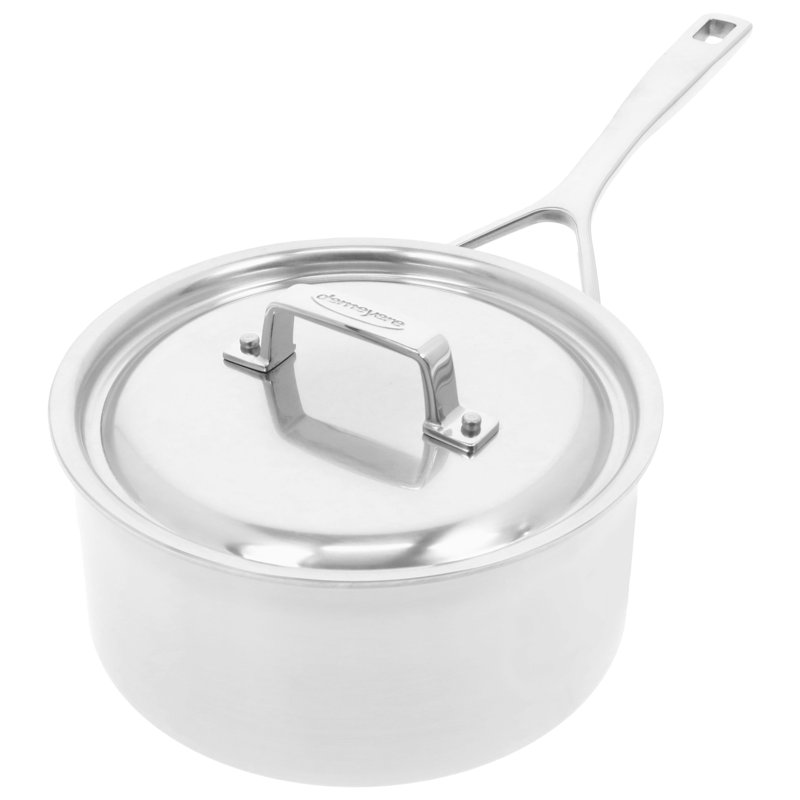 Demeyere Essential 5 5-Ply Stainless Steel Saucepan with Lid, 3 Qt.