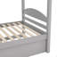 Lit simple en L avec lit gigogne