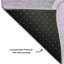 Tapis mauve lavable à la machine de qualité supérieure 5 pi x 7 pi 6 po Cerrito AMF506-103831530