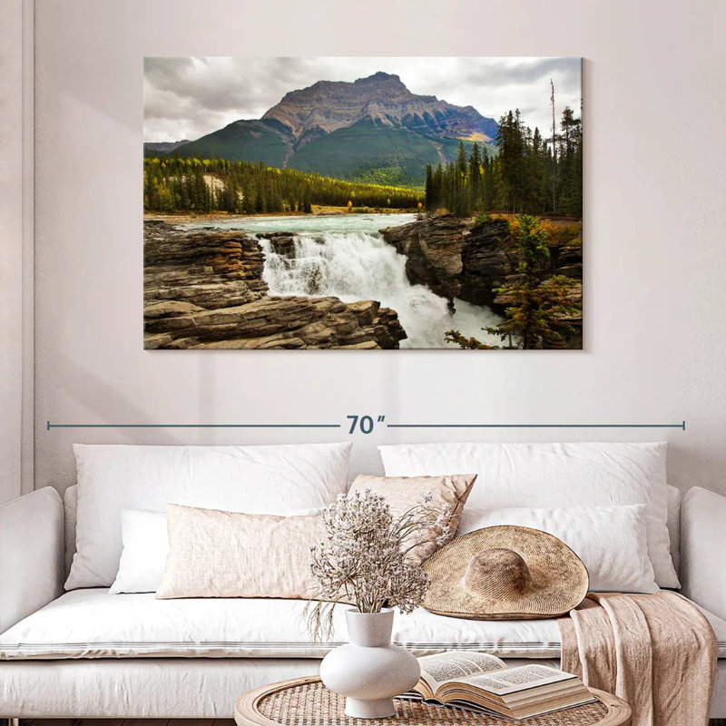Alvord Sunwapta Waterfalls, 32" H x 48" W