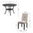 Carliana 4 - Person Four Leg Dining Set-19123729
