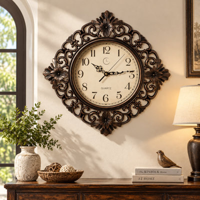 Horloge murale décorative ronde classique de 11 pouces