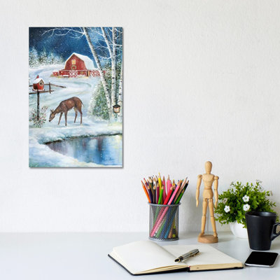 Holiday Skating by Ruane Manning - Painting Print