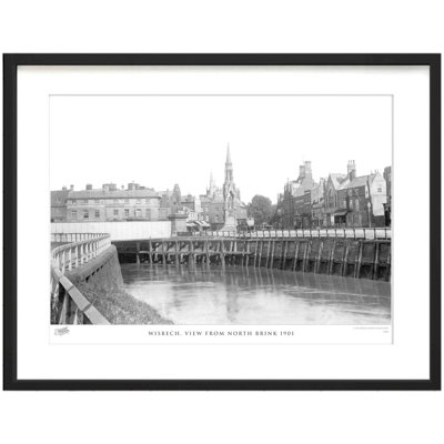 Wisbech, View From North Brink 1901 by Francis Frith - Single Picture Frame Print