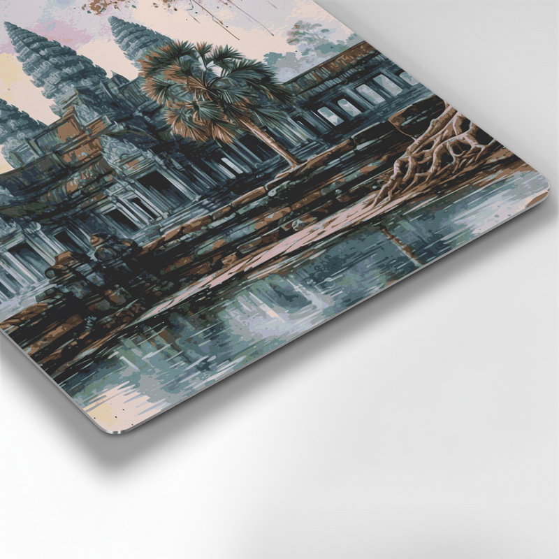 Art mural gris en cités, villes, Cambodge, Cambodge, H 16 po x l 16 po