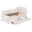 L-Shaped Daybed,Upholstered Bed Frame With 2 Storage Drawers-1106876231