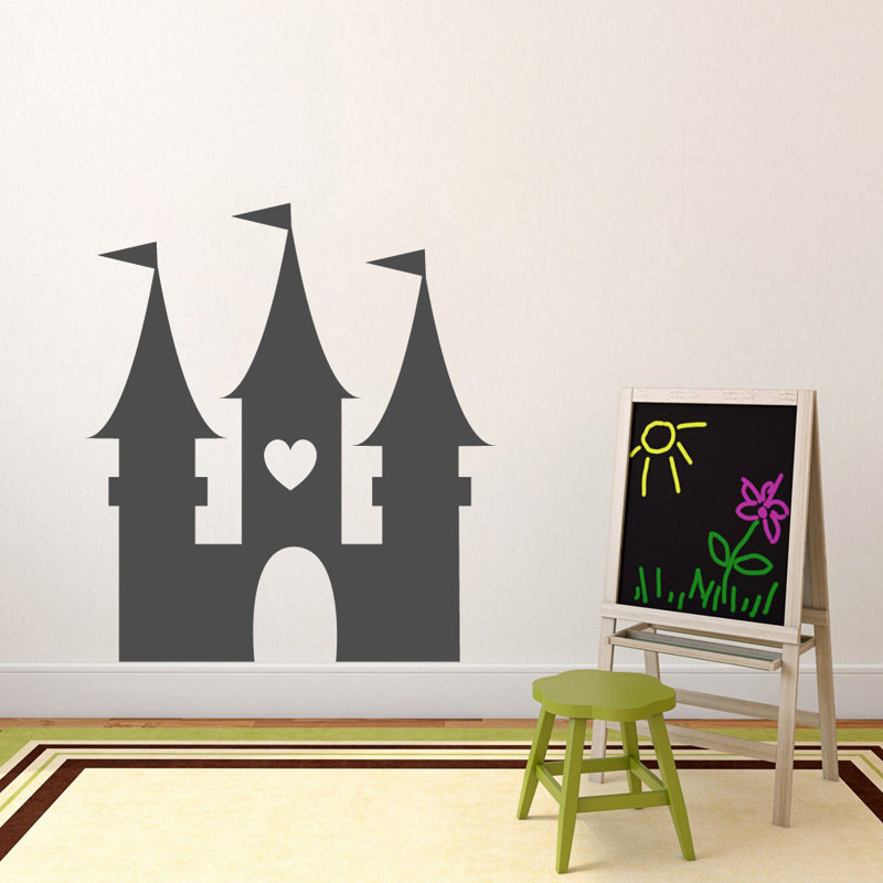 Décalcomanie murale castle princess, Gris foncé