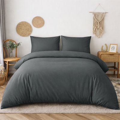 Microfiber Solid Colour Duvet Cover Set