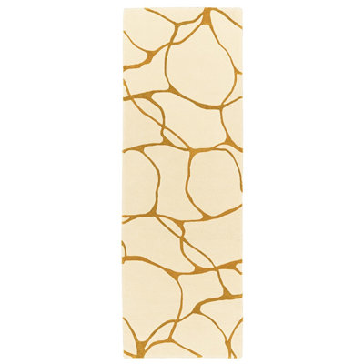 Ambre Hand Tufted Abstract Area Rug in Natural/Beige