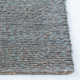 Auckland Chevron Handmade Flatweave Teal Area Rug