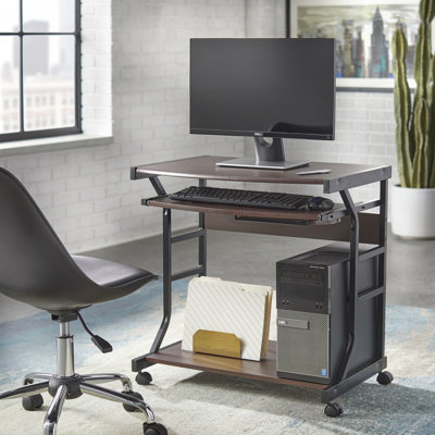 Lunde Metal Base Writing Desk