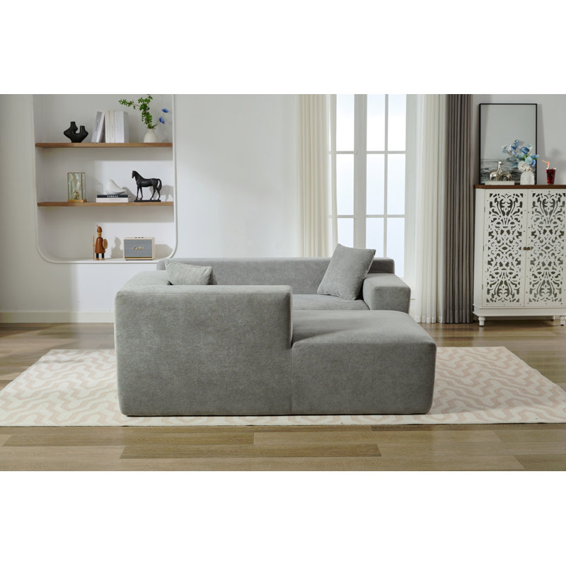Canapé modulaire Homey Relaxation, Gris chenille