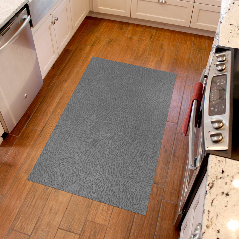 Tapis de cuisine à profil bas Un-Rug Mark Time de Matterly, Rectangle 3 pi x 5 pi