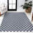 Mariquilla Modern Cottage Checkerboard Washable Dark Blue/White Rug-956510766