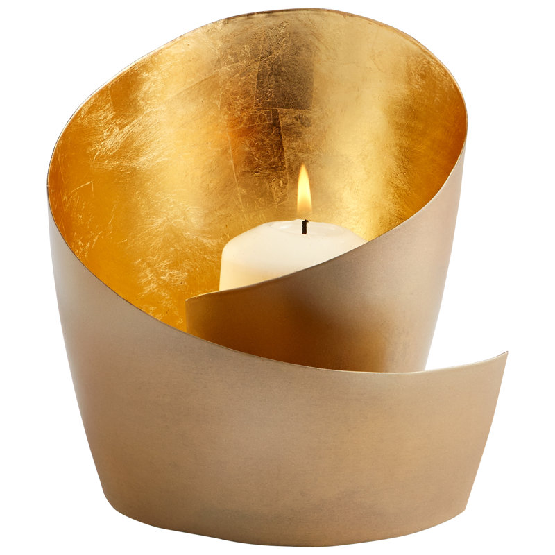 Mars Votive Candle Holder, Brass