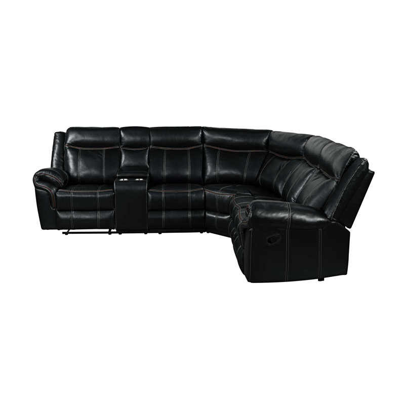 Fauteuil inclinable manuel avec porte-gobelet Ibison, Noir