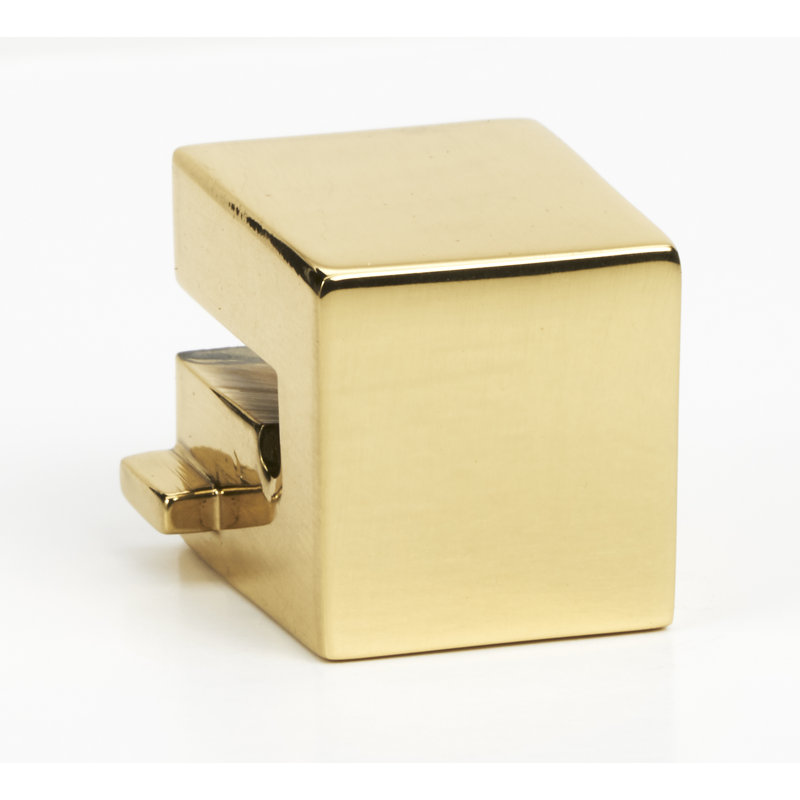 Polished Brass Modern Square Cabinet Ring Pull