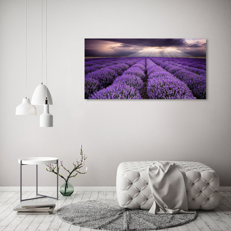 Lavender field 1 Piece Wrapped Canvas Wall Art