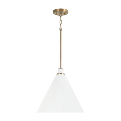 Luminaire suspendu conique à 1 lumière Kieon