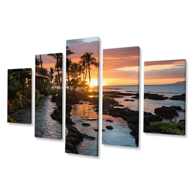 Maui Tropical Dreamscape I 5 pièces