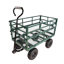 Chariot de jardin robuste en métal vert d'une capacité de 600 lb, camion utilitaire pour le transport extérieur