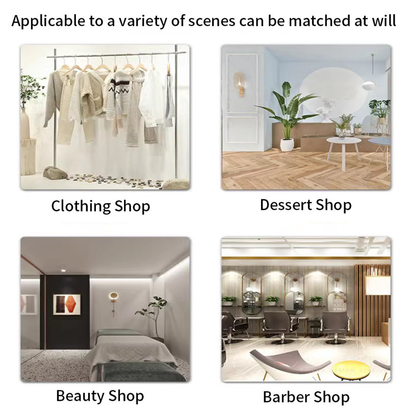 Retro Vogue Checkout Counter - Multi Functional for Shopping Malls, Barber Shops, Milk Tea Boutiques, Beige