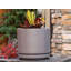 Pot de fleurs moderne de style mi-moderne avec soucoupe amovible, petit pot en grès - Intérieur-34376800