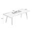 Brown Rectangular Solid Wood Dining Table-456745955