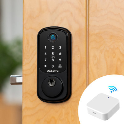 Connected Living Series Desloc Fingerprint Smart Lock And Wifi Bridge